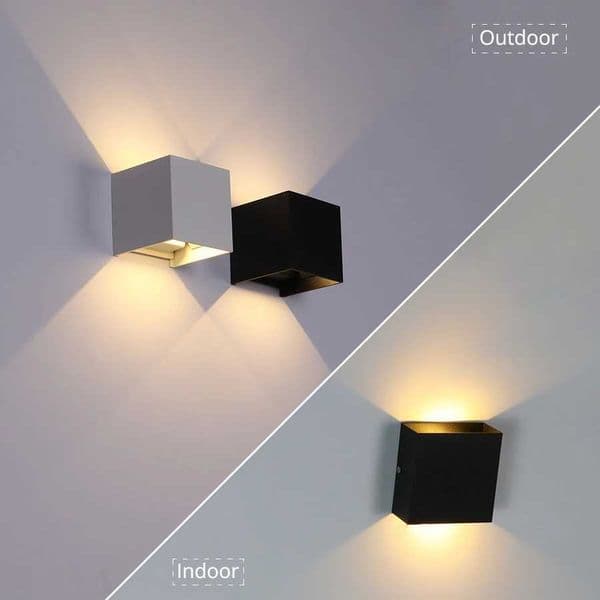 12W LED Wall Light Outdoor IP65 Waterproof Modern Nordic style Indoor Wall Lamps Living Room Porch Garden balcony Lamp AC85-265V W250624
