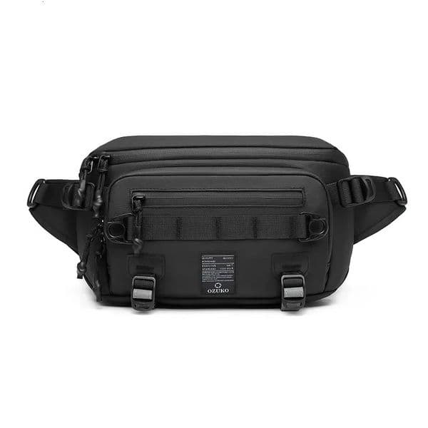 OZUKO Tactical Bag Fanny Pack Outdoor Sports Multifunction Waterproof Male Chest Mens Crossbody Bags 250624
