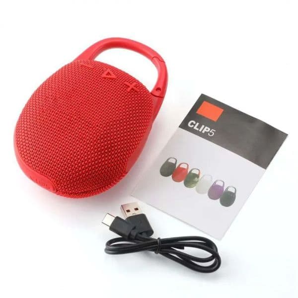 2026 New perfume cologne Clip5 Portable Speaker Small Audio Portable Outdoor Anti-Fall Card Mini Bass Wireless Bluetooth Speaker Designe