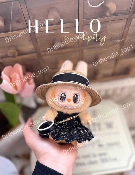 17cm Labubu Dolls Clothes The Monster Outfit Accessories Clothing Advanced luxury senior fashion designer brand DIY Kids Gift T250625