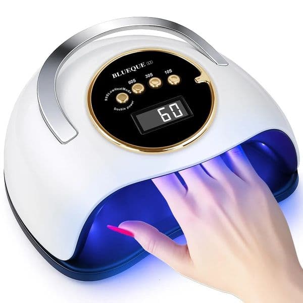 YEVYO 180W UV LED Nail Lamp With 3 Timers and Automatic Sensor Professional Nail Light - White 250625