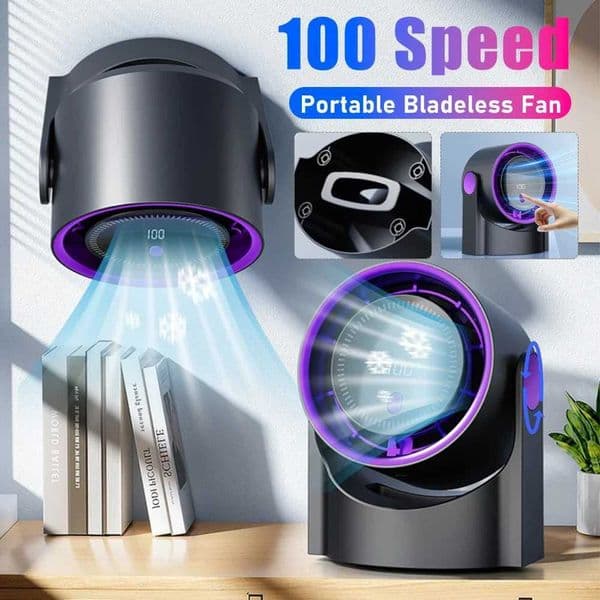 Multifunctional Electric Fan Circulator 100 Level Wireless Portable Home Quiet Ventilator Desktop Wall Ceiling Fan Air Cooler M250626