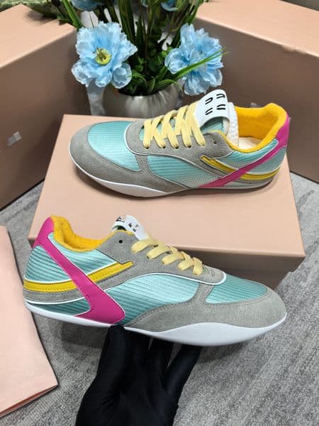 AAAA Designer Fashion Week catwalk couple style color matching series low-top retro casual sports shoes for women couple style