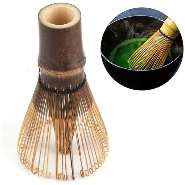 Bamboo Matcha Whisk Handcrafted Organic Traditional Japanese Chasen Matcha Stirrer Wisk Mixer Brush for Green Tea Coffee 250627BJ