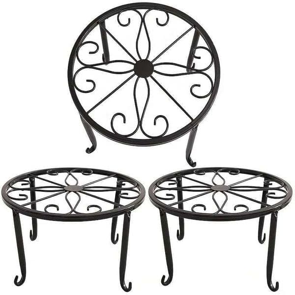 1pcs Heavy Duty Metal Rustproof Iron Plant Stand - Perfect for Indoor/Outdoor Garden Planters Pots! X250627