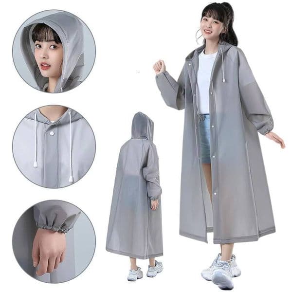 Waterproof Adult Large Reusable Rainwear Outdoor Camping Rainproof Gear Coat Poncho Raincoat Raincoats for Rain