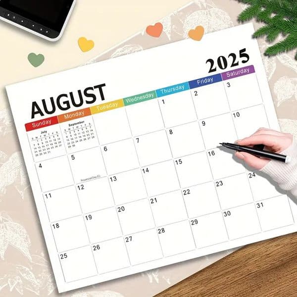 2025 Magnetic Refrigerator Family Calendar 18-Month Fridge Calendar to June 2026 Tear-Off Calendar with Thick Paper 250624