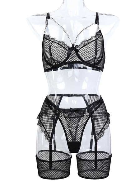 2026 New Women Lingerie adult toys Porn Suit Transparent Lace Dress With Garter Thongs Teddy Babydoll Sets Crotch New Erotic Underwear Bodysuit Q250626