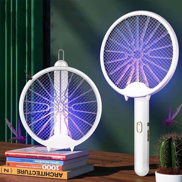 Multicolor Foldable USB Charging Purple Light Killer Hangable Handhold Electric Shock Mosquito Swatter