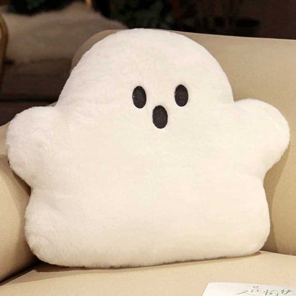 New Kawaii Cloud Ghost Plush Throw Pillow Toys Cute Stuffed Soft Cartoon Baby Plushies Dolls Sofa Chair Cushion for Home Decor Y250627