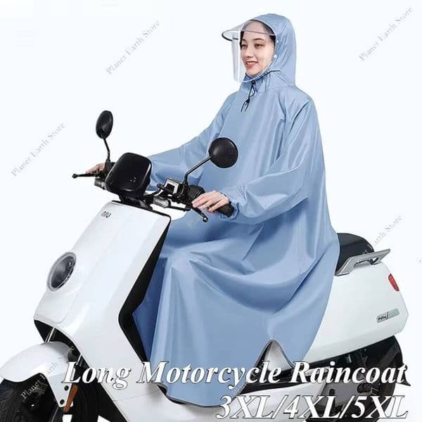 1PC Long Adult Motorcycle Electric Car Coat Raincoat Fashion Waterproof Rain Poncho Outdoor Hiking Riding Unisex