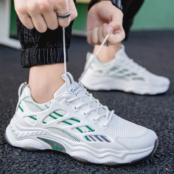 Summer Soft Sole Outdoor Comfort Walking Shoes Fashion Youth Versatile Board Shoes Mens Breathable Mesh Flat Sole Casual Shoes 250624BJ
