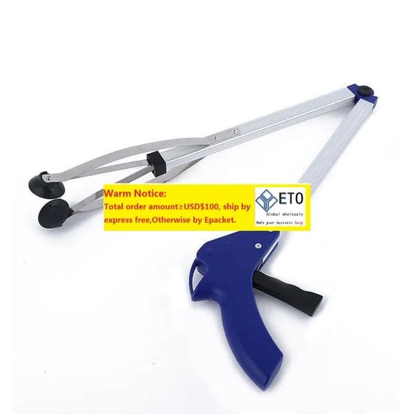 70pcs Pick Up Grabber Garbage Clip Sanitation Tools Rubbish Pickup 84cm Foldable Clamp Suction Cup Claw Hand Pliers ZA0609 ZZ