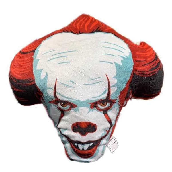 New Movie IT Pennywise Halloween Face Plush Pillow Cushion Kids Stuffed Toys For Children 38CM Y250627