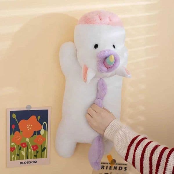 50CM Long Strip Cute Prone Animal Throw Pillow Plush Toy Bed Sofa Sleeping Clamp Legs Sitting Cushion Child Birthday Gift Y250627