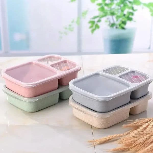 Separate Lunch Box Portable Bento Box Lunchbox Leakproof Food Container Microwave Oven Dinnerware for Kids School Adult Office 250628
