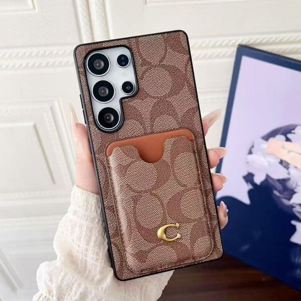 Luxury Leather Designer Phone Cases For Samsung S26Ultra s25ultra S24 S23 Card Pocket wallet Case For iphone 17 17promax 16promax 16 15promax 15 14 13 DHgate