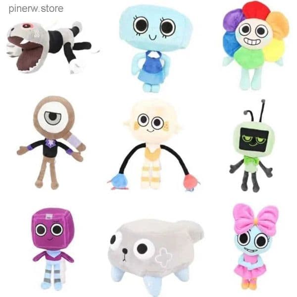 2026 New Horror Game Dandy World Scrap Soft Stuffed Plush Toy Cute Boxten Poppys Plushie Pillow Dolls For Kids Gifts Toys