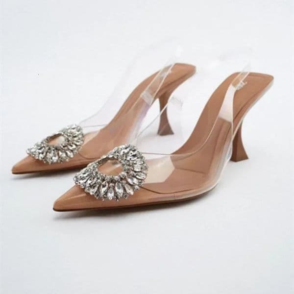 Large 42 Summer Shoes Women High Heel Sandals Womens Pointed Thin Heels Banquet Simple High Heels Sandals Plus Size 42 250624