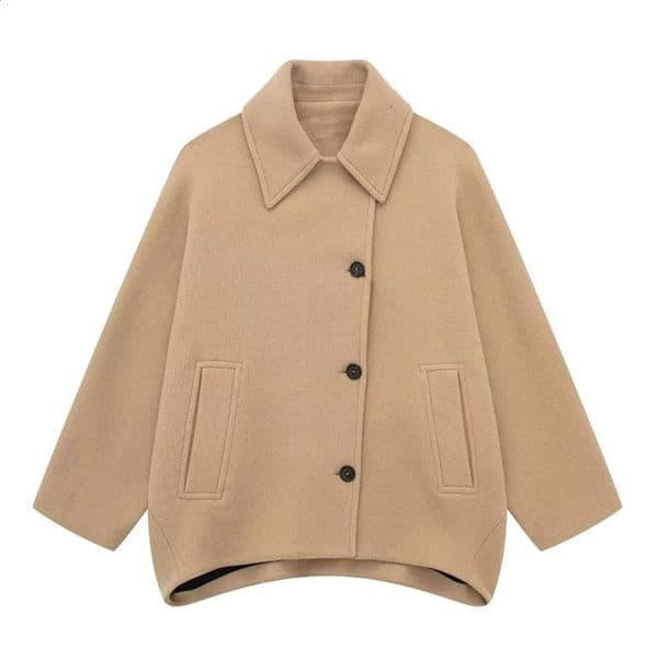 RARF Autumn Collection European and American French Fashion Niche Series Wool Blended Short Coat Jacket 241120