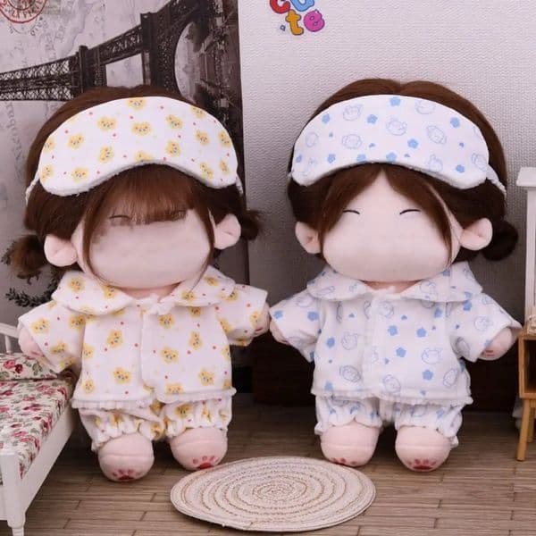 Shirt Shorts Doll Clothes Doll Accessories For 20cm Cotton Doll Pajamas Suit Po Props Cartoon Mini Blouse Pants Set 250922BJ