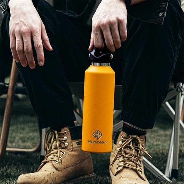 REVOMAX Large Capacity Stainless Steel Thermos Portable Vacuum Flask Insulated Tumbler With No Screw Lid Thermo Bottle 950ml 240527