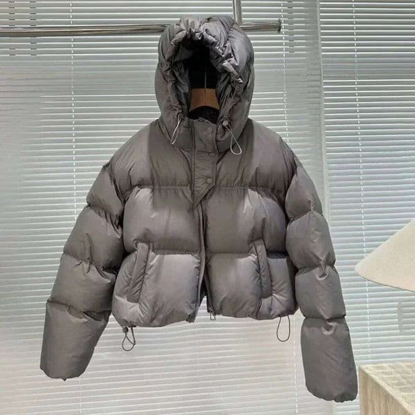 2024 New Fashion White Duck Down Jacket Hooded Women Autumn Winter Warm Over Size Casual Short Thick Outwear Female Coat 123