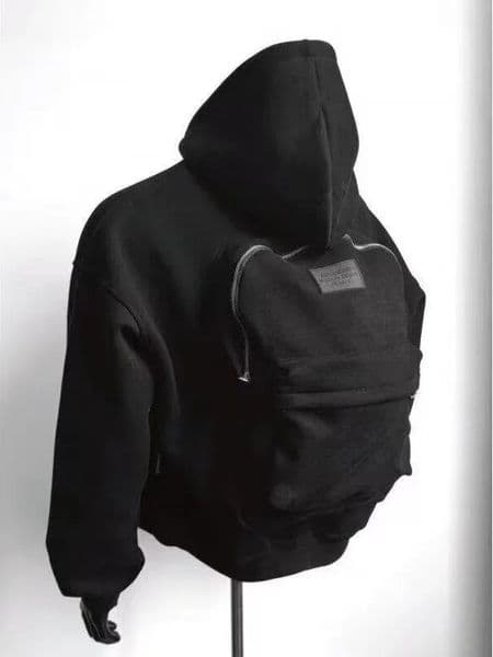 Autumn winter American high street fashion threedimensional backpack men clothing Y2K trend hoodie oversized casual sportswear 250929BJ