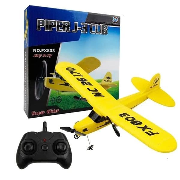 2026 New J3 RC Glider Fx803 Airplane 2Ch 2.4G Remote Control EPP Foam Aircraft Toys Flying Plane For Children 240429 Toys