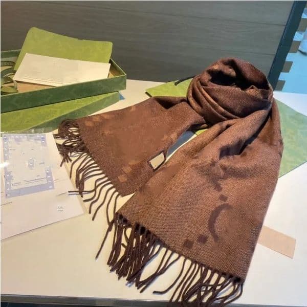 Designer Scarf Cashmere Scarves Women mens Monogram fringe scarf Classic fashion high quality Long Wraps Plaid silk scarf designers Winter outdoor Warm