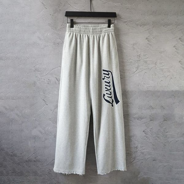 Men's Plus Size Pants Round neck embroidered and printed polar style summer wear with street pure cotton 22l03