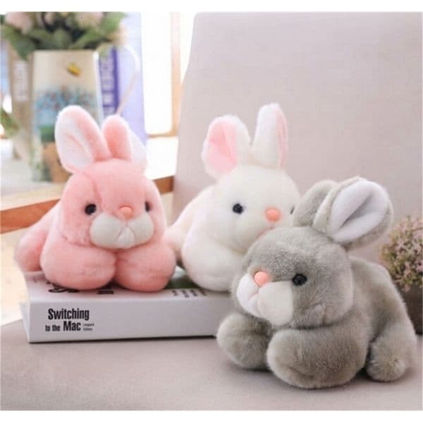 15CM/20CM Kawaii Cute Pink Rabbit Animals Rabbits Stuffed Plush Toys For Baby Girls Birthday Gifts LJ201126 Z260131