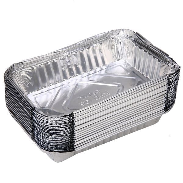 BBQ Tools Accessories 30x BBQ Aluminum Foil Grease Drip Pans Recyclable Grill Catch Tray Weber Outdoor For Indirect Cooking 19.5 x14.4x4cm 230707