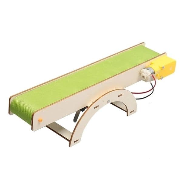 Conveyor Belt DIY Fittings Building Kits Creative Crafts Hobbies Education Toy Stem Toys Wood Science Toy for Kids School 250225