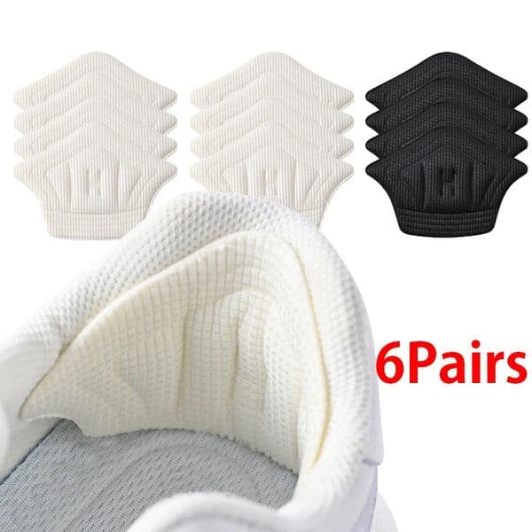 6pair12pcs Insoles Heel Pads Lightweight For Sport Shoes Adjustable Size Back Sticker Antiwear Feet Pad Cushion Insole Heel 250929