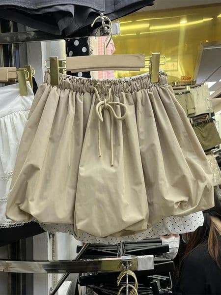 Vintage Sweet Bud Skirt Women Aline Laceup High Waist Female Mini Skirts Faldas Ajustadas Short Skirts with Lining Dropship 250929BJ