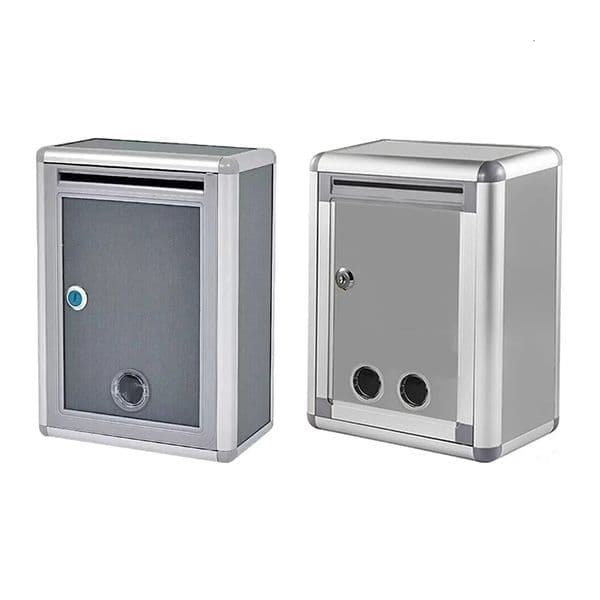 Locking Wall Mounted Mailbox Metal Post Box Rustproof Outside Large Capacity 240518