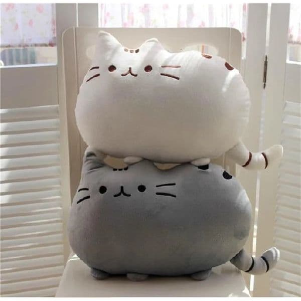 Plush Dolls 25-50cm Kawaii Cat Pillow with Zipper and PP Cotton Biscuits Plush Cat Animal Doll Kids Child Baby Peluche Gift Pushin Toy 230927
