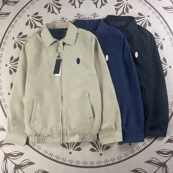 designer mens jacket men windbreaker coat jackets winter jacket men long sleeve cotton blend grey embroidery zipper casual autumn running jacke mens coats doudoune