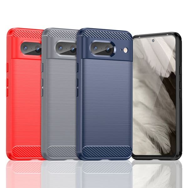 Textured Full Soft Silicone Case for Google Pixel 8 8 Pro 8A Anti-Drop Protection Cover