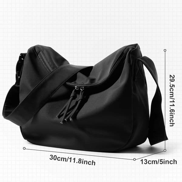 Style Shoulder Bag Nylon Waterproof Messenger School Simple Mens Womens Sling Crossbody City 250930BANJIA