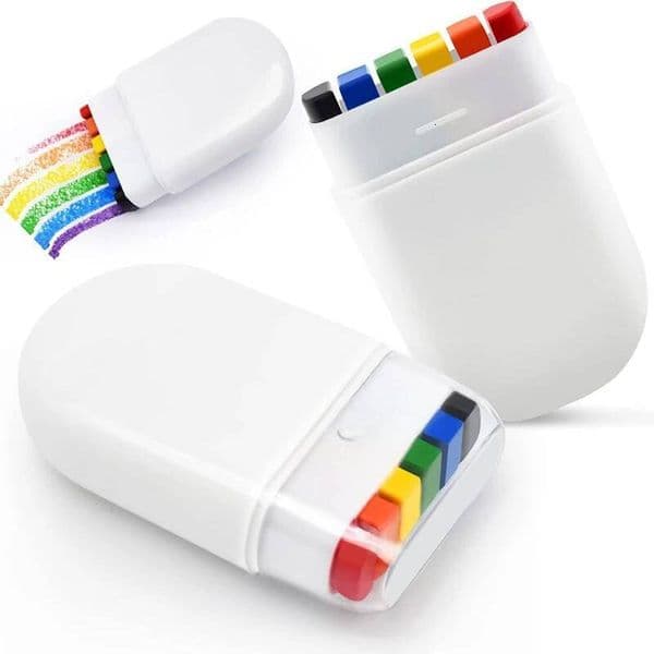 Bestseller 1-10PCs Crayon Paint Rainbow Birthday Colourful Theme Accessories Party Family Costume Gift Pocket Size ddmysat