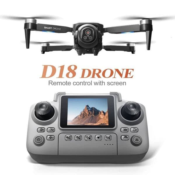 Original D18 Drone With 8K HD 150° Electric Dual Camera Angle Obstacle Avoidance Foldable Quadcopter For Aerial Photography Toy