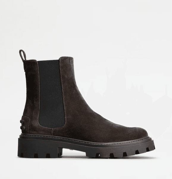 Retro Women Ankle Boot Black Leather Suede Boot Lug Sole Gomma Pesante Leathers Chelsea Boots Winter Luxury Designer Shoes Low Heels Flats Motorcycle boots