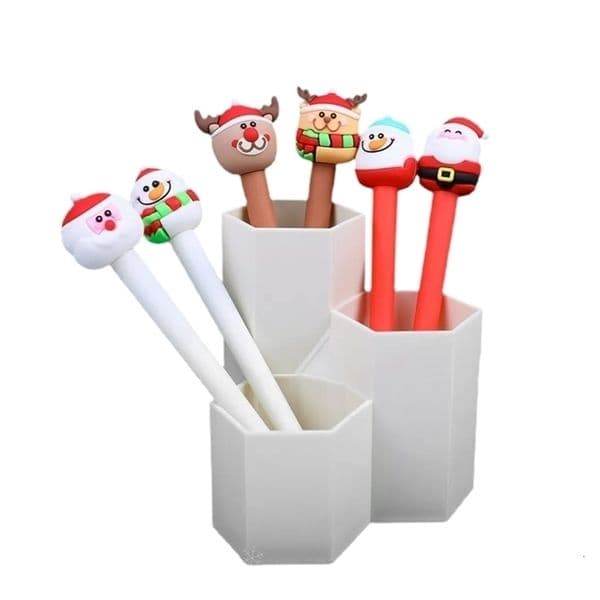 Creativity Cute Christmas Gift Theme Gel Pens Santa Claus wapiti Kawaii Stationery Material Office School Student Supplies 210330