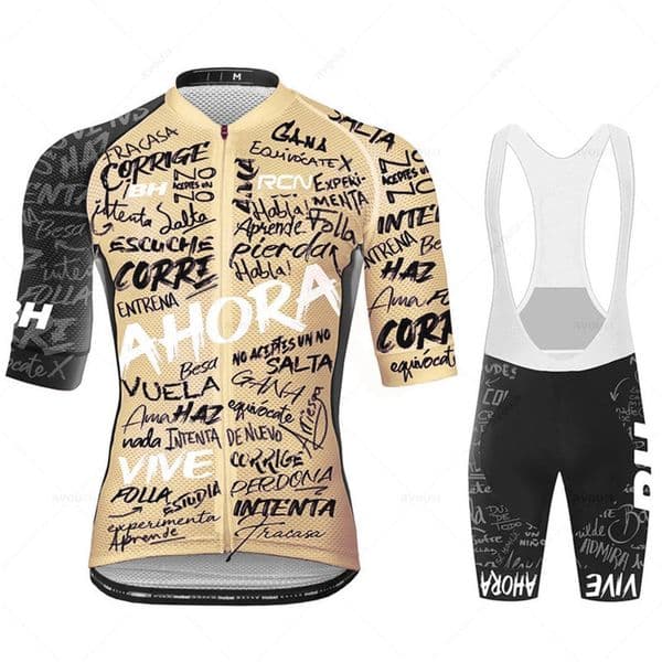 Rcn Cycling Jersey Summer Set Team Bicycle Clothing Road Bike Suit Bib Shorts MTB Maillot Ciclismo Ropa Bicicleta 240202
