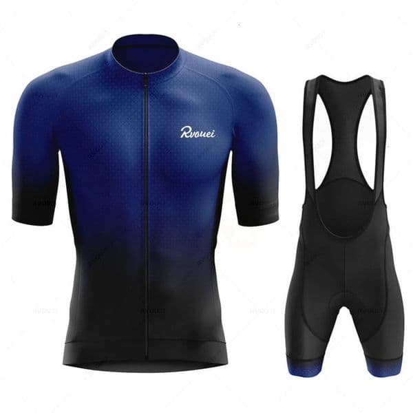 Cycling Jersey Pro Team Rvouei Men Bicicleta Set Racing Bicycle Clothing Suit Breathable Mountain Bike Clothes Sportwears 240711