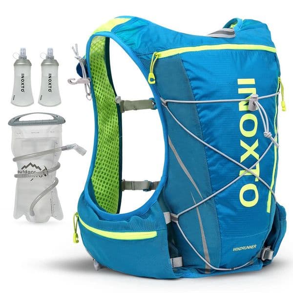 running hydrating vest backpack 8L cycling hiking marathon with 15L water bag 500ml bottle 240711