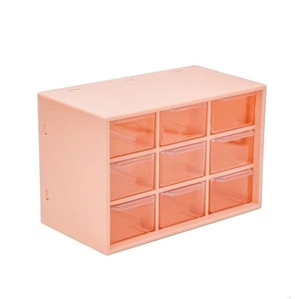 2026 Boxes Bins Storage Cabinet Organiser Desktop perfume Organizer With 9 cologne Grad Mini Transparent Cabinets Drawers Plastic Jewelry Box/Cosmetic 230314 Fr