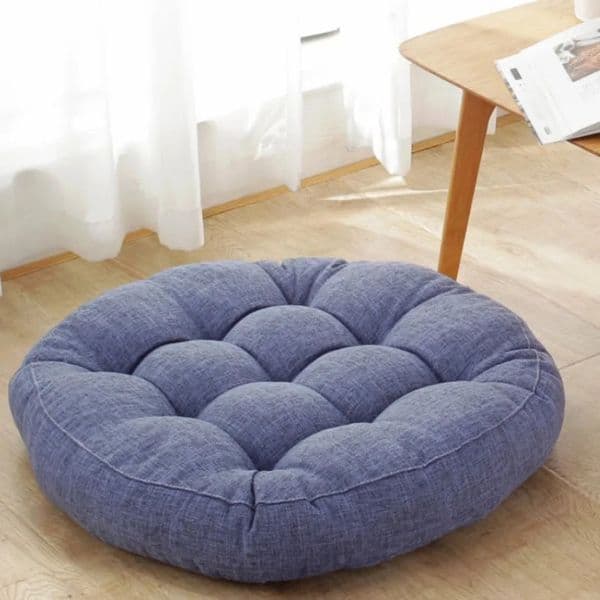 Large Floor Seat Cushion Thickened Tatami Chair Pillow Pad Tufted Round Square Big Pillows Ottoman Poufs 240521